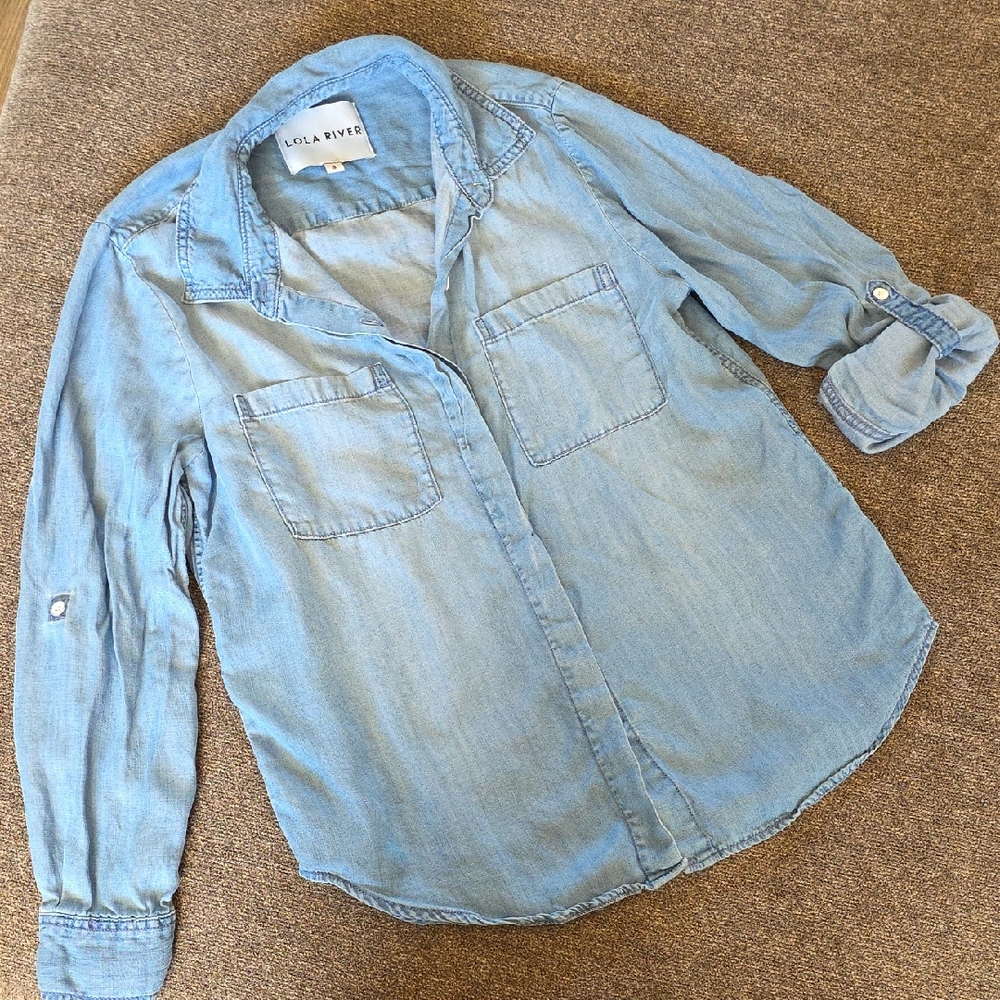 Lola River Light Blue Denim Shirt